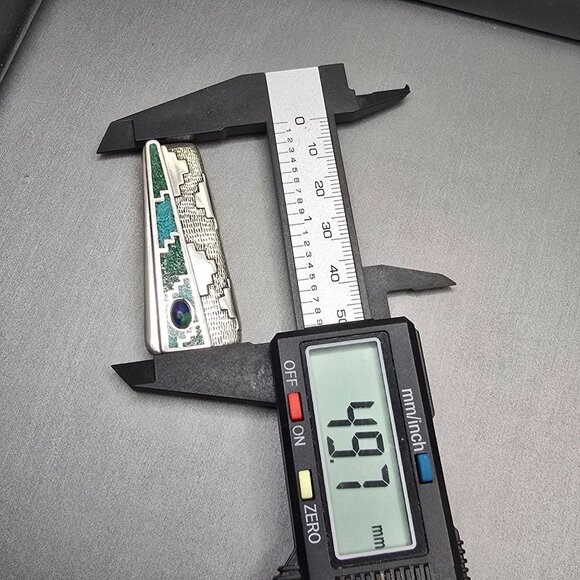 Carolyn Pollack Relios Sterling Silver Inlay Turquoise Malachite Lapis Brooch 2" - Picture 7 of 11